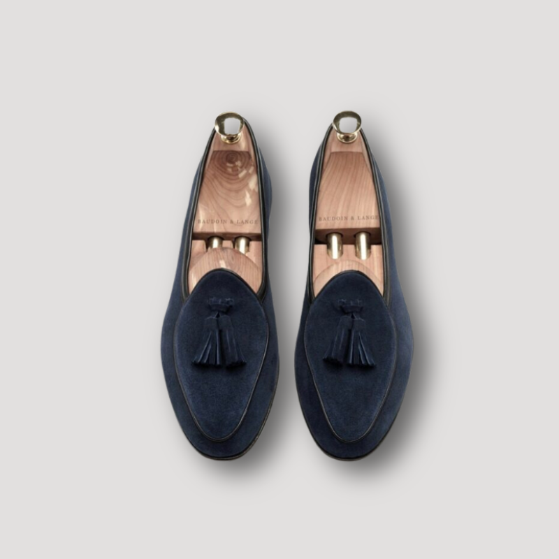 Echt leer Handgemaakt Loafers Women Kwast