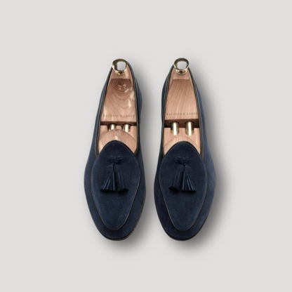 Echt leer Handgemaakt Loafers Women Kwast