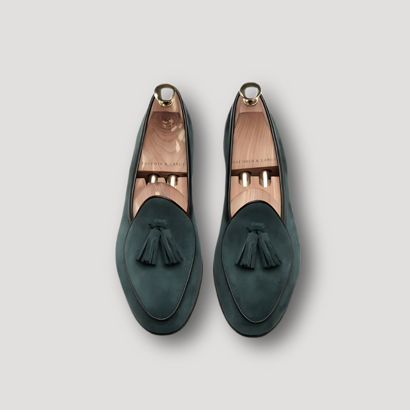 Echt leer Handgemaakt Loafers Women Kwast