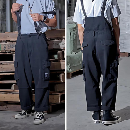 Workwear Utilitair Loose Baggy Wide Leg Cargo Overall