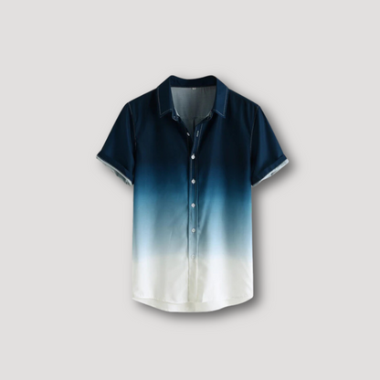 Verloop Patroon Ademend Los Polo Shirt Mannen