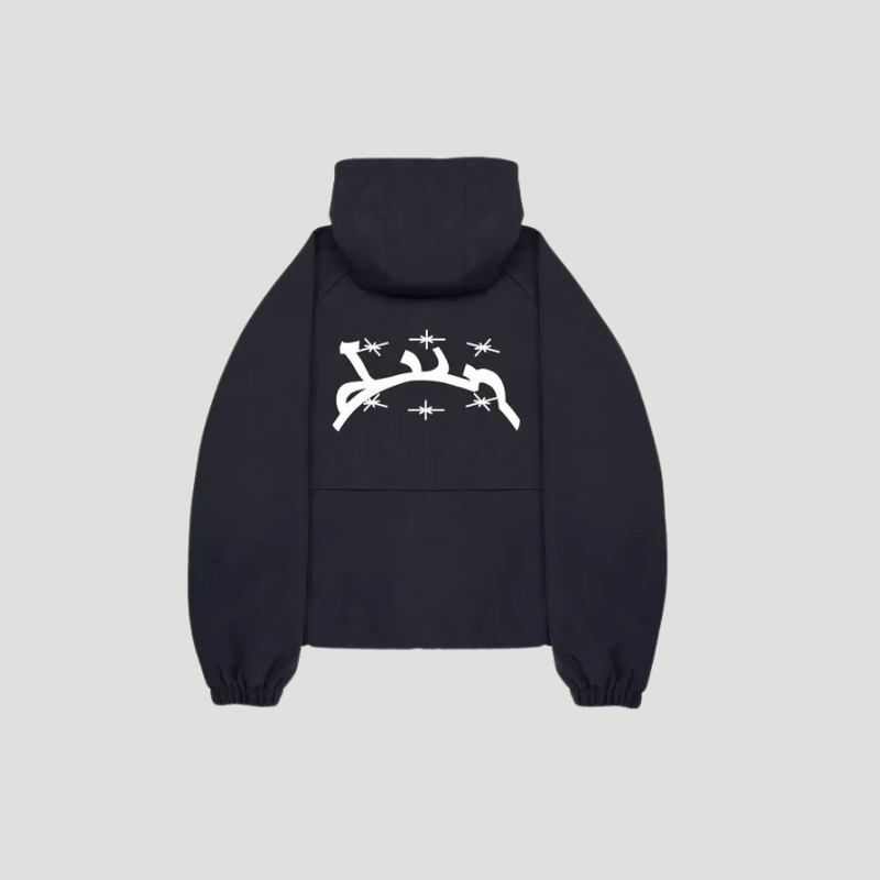 Full Zip Geborduurde Hoodie Jas