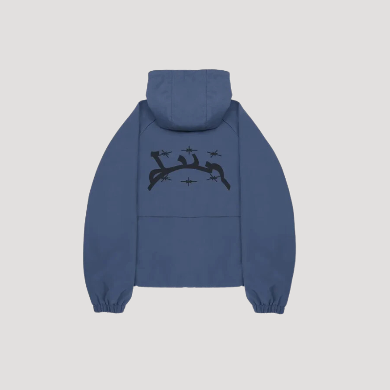 Full Zip Geborduurde Hoodie Jas