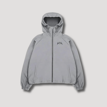 Full Zip Geborduurde Hoodie Jas