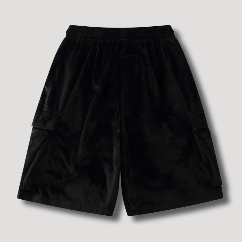 Y2K Velvet Cargo Shorts - Streetwear Drawstring korte broek