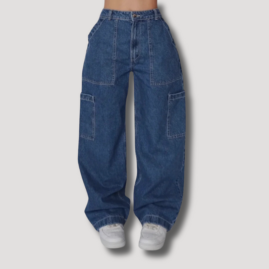 Y2K Streetwear Multi Pocket Baggy Jeans