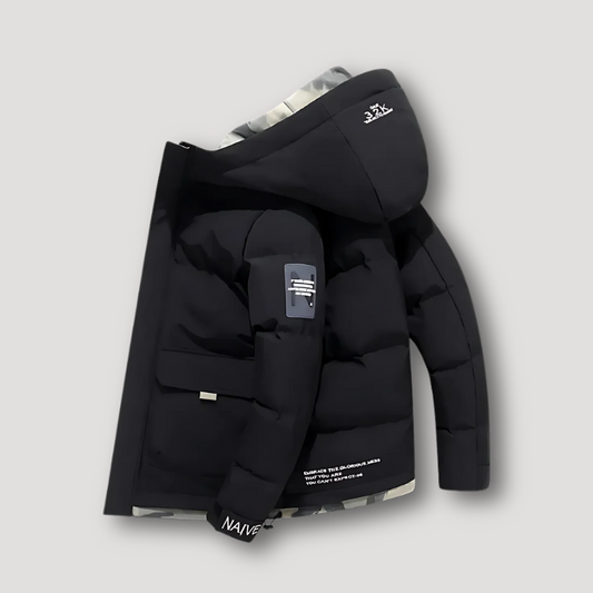 Hoodie Puffer Winterjas voor Heren