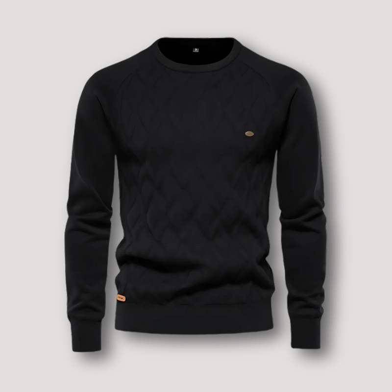 Diamanten Crew Neck Breien Sweater Mannen