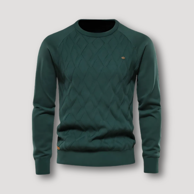 Diamanten Crew Neck Breien Sweater Mannen