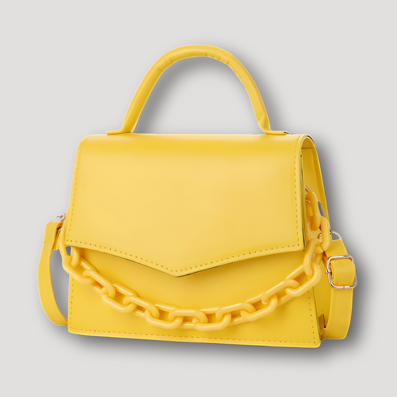 Chunky Ketting Rechthoekig Handle Shoulder Bag