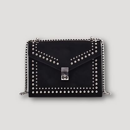 Rechthoekige Suède Metalen Studs Shoulder Bag