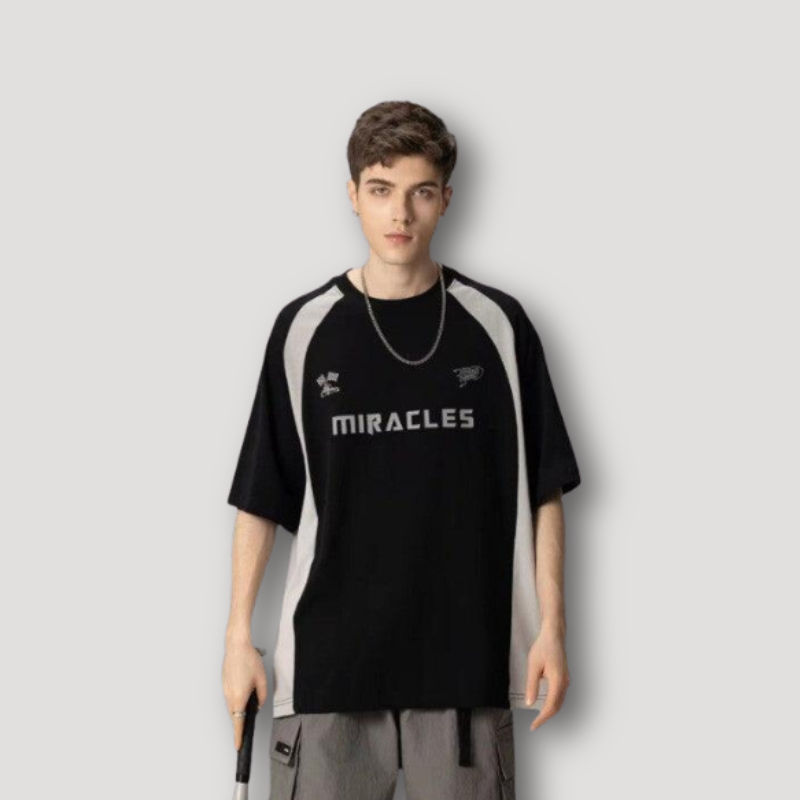 Miracles Letter Grafisch Print Jersey Shirt