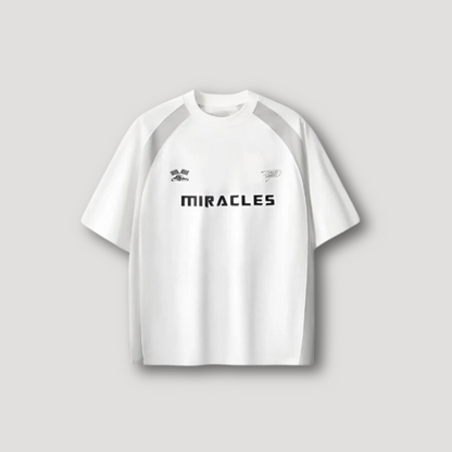 Miracles Letter Grafisch Print Jersey Shirt