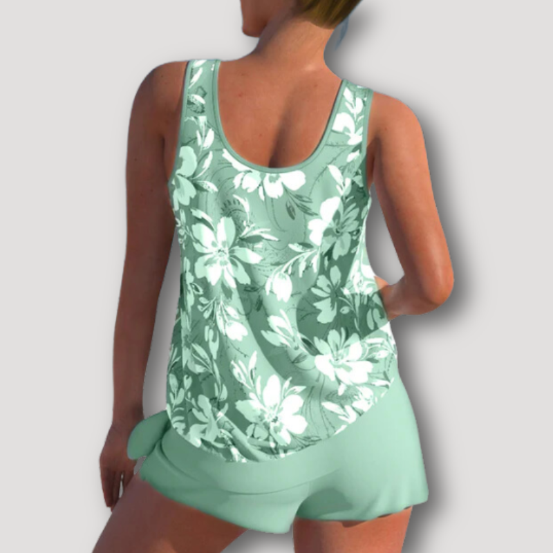 Bloemen Patroon Los Fit Matching Tankini Set