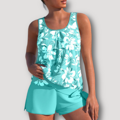 Bloemen Patroon Los Fit Matching Tankini Set