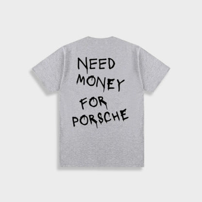 Need_Money_For_Porsche_Shirt_Grijs_Achterkant
