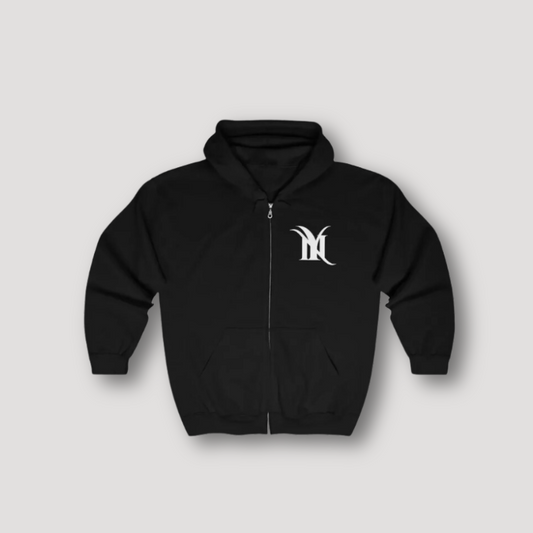 Y2k New York NY Logo Grafisch Afdrukken Zip Up Hoodie