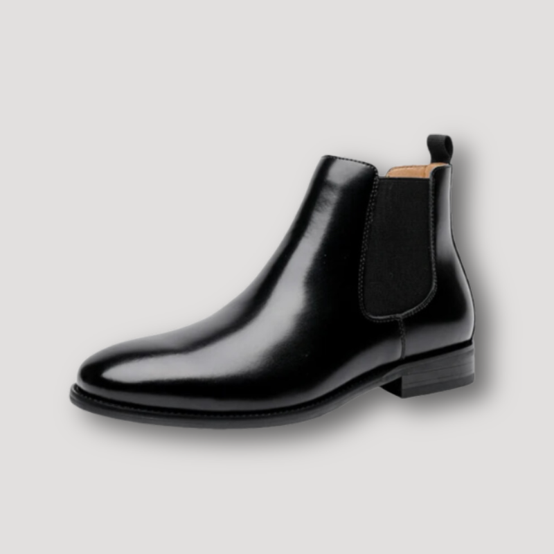 Elastische Zij Panelen Gepolijst Chelsea Boots Mannen