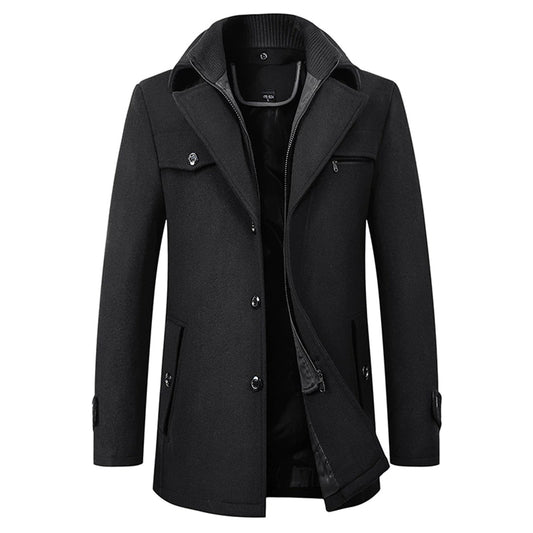 Business Casual Mantel van Wolle Winterjacke