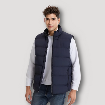 Padded Isolatie Casual Full Zip Mouwloos Puffer Vest