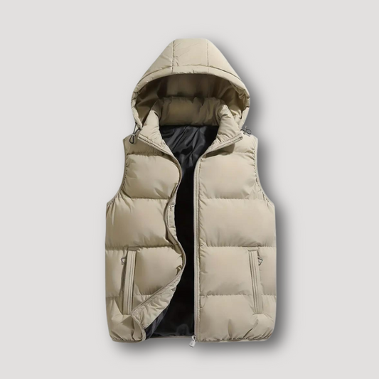 Zip Up Ontspannen Fit Puffer Padded Quilted Vest