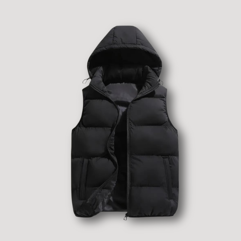 Zip Up Ontspannen Fit Puffer Padded Quilted Vest