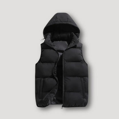 Zip Up Ontspannen Fit Puffer Padded Quilted Vest