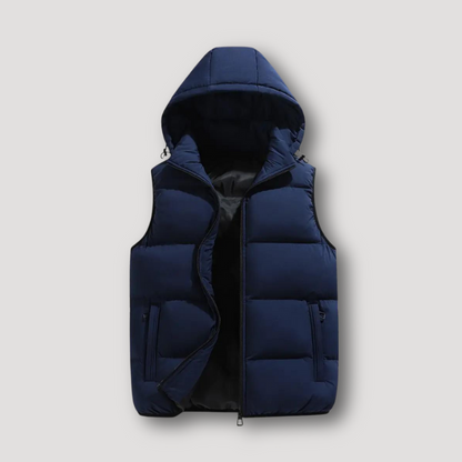 Zip Up Ontspannen Fit Puffer Padded Quilted Vest