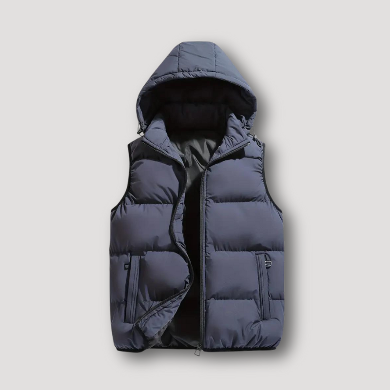 Zip Up Ontspannen Fit Puffer Padded Quilted Vest