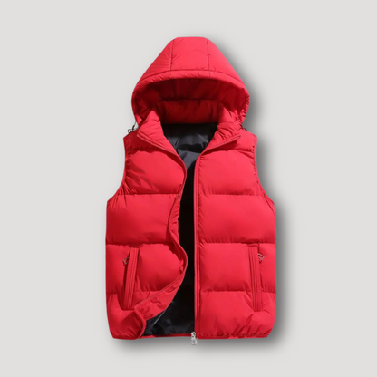 Zip Up Ontspannen Fit Puffer Padded Quilted Vest