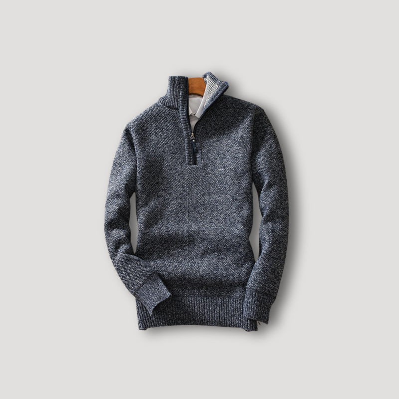 Gebreid Dik Merino Wol Hoge Kraag Sweater