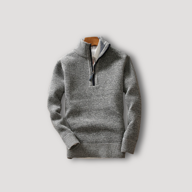 Gebreid Dik Merino Wol Hoge Kraag Sweater