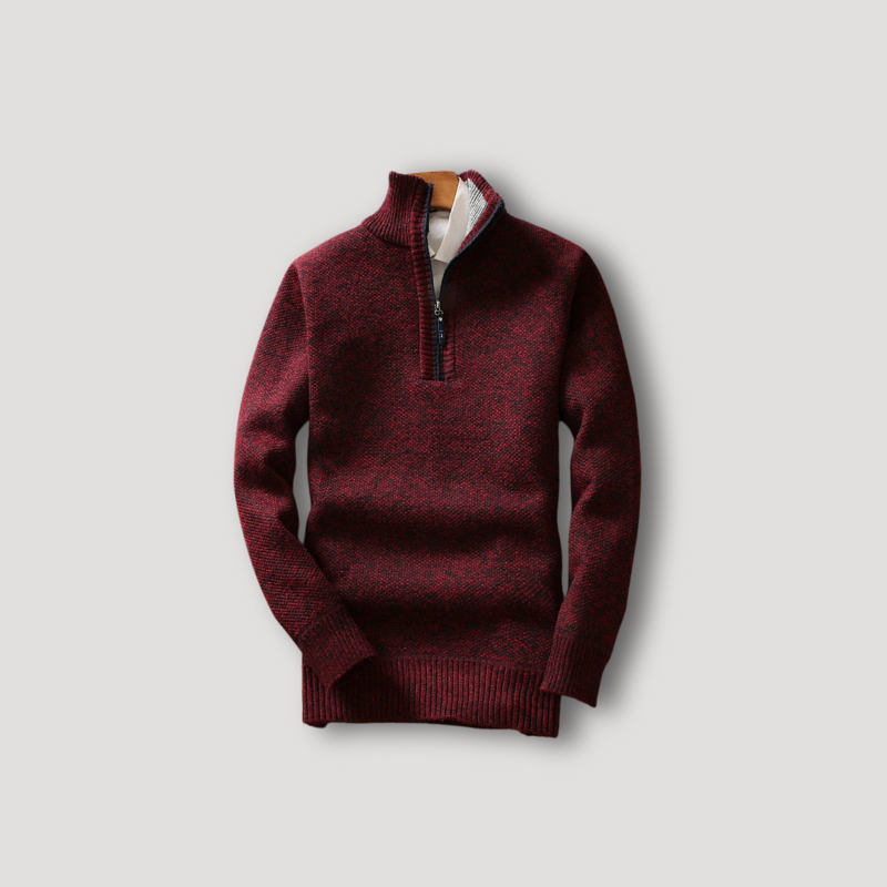 Gebreid Dik Merino Wol Hoge Kraag Sweater