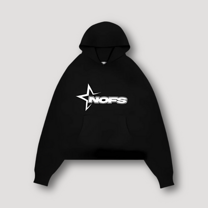 Sportief 'NOFS' Grafisch Logo Druk Oversized Hoodie