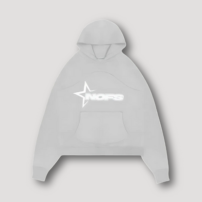 Sportief 'NOFS' Grafisch Logo Druk Oversized Hoodie