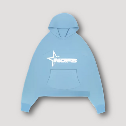 Sportief 'NOFS' Grafisch Logo Druk Oversized Hoodie