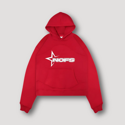 Sportief 'NOFS' Grafisch Logo Druk Oversized Hoodie