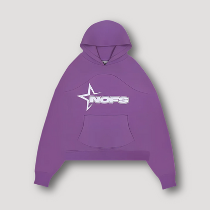 Sportief 'NOFS' Grafisch Logo Druk Oversized Hoodie