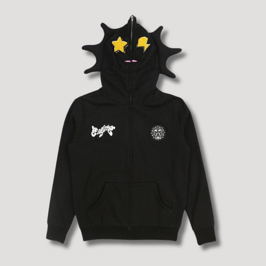 Y2K Glo Gang Hoodie - Heren - Urban Retro Style - Zip Up Rits
