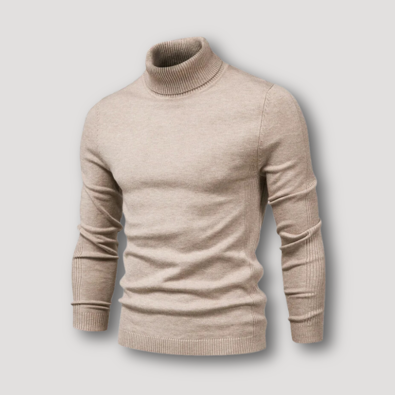 Geribd Breisel Klassiek Aangepast Wol Turtleneck Trui