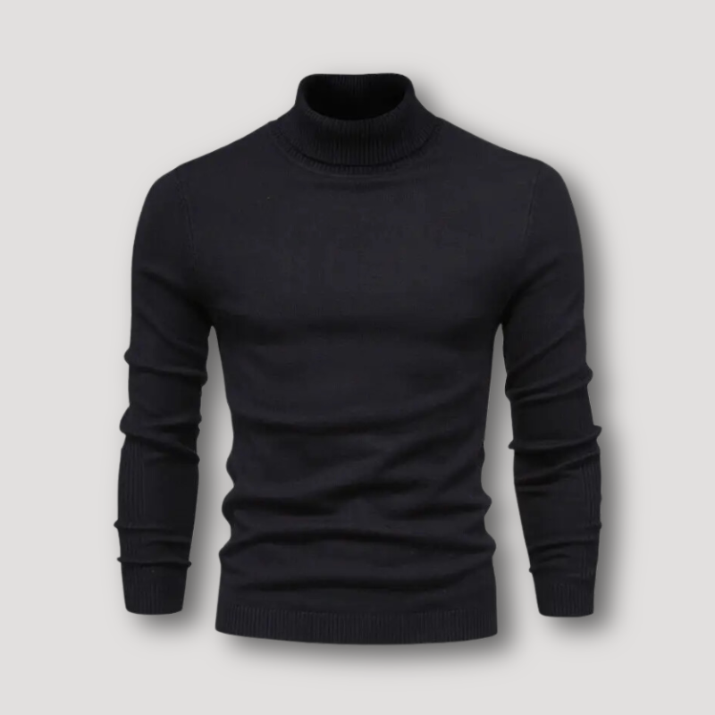 Geribd Breisel Klassiek Aangepast Wol Turtleneck Trui