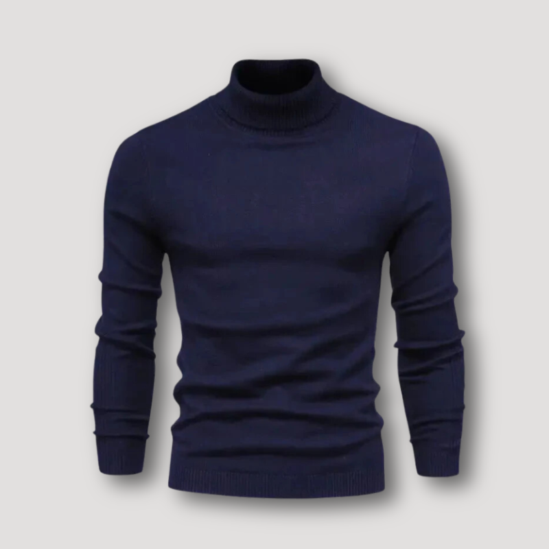 Geribd Breisel Klassiek Aangepast Wol Turtleneck Trui