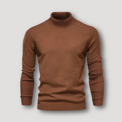 Geribd Breisel Klassiek Aangepast Wol Turtleneck Trui