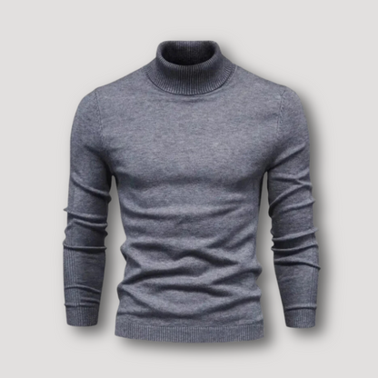 Geribd Breisel Klassiek Aangepast Wol Turtleneck Trui