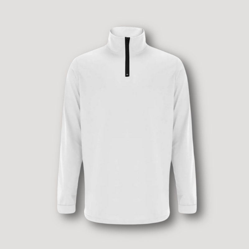 Half Zip Athletic Opstaande Kraag Getailleerde Trui Heren