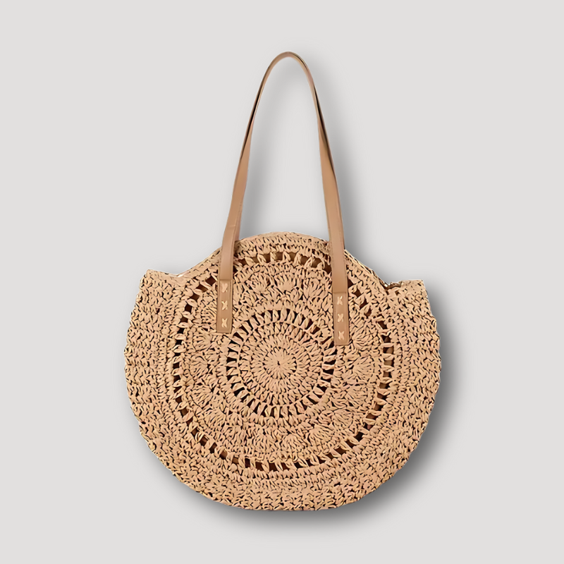 Rond Geweven Riet Raffia Tas Boho Tote