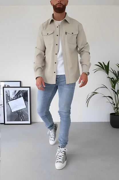 Lente herfst casual overhemdjack