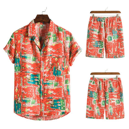 Casual Hawaiiaanse zomerbloemenprintset