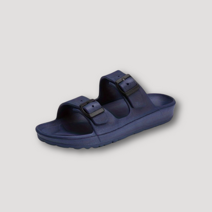 Arizona Slip On Dubbele Riem Gesp Pantoffels