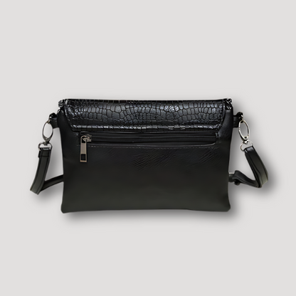 Zwart Krokodil Patroon Shoulder Bag Dames